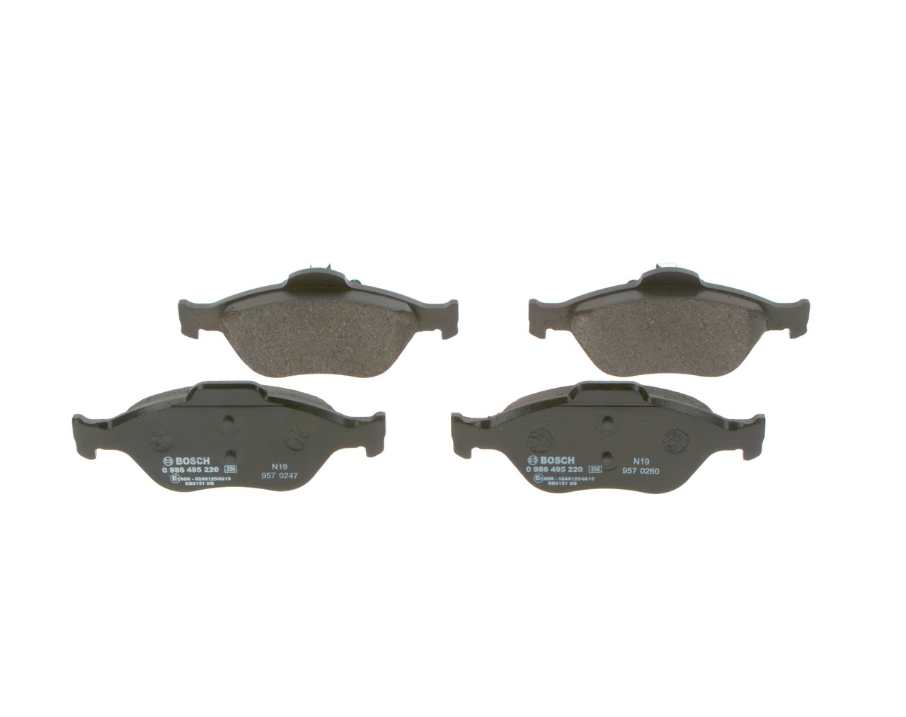 OEM nummer 1 101 463 - Bremseklosser 0 986 495 220 FORD, FORD USA, AUTO UNION