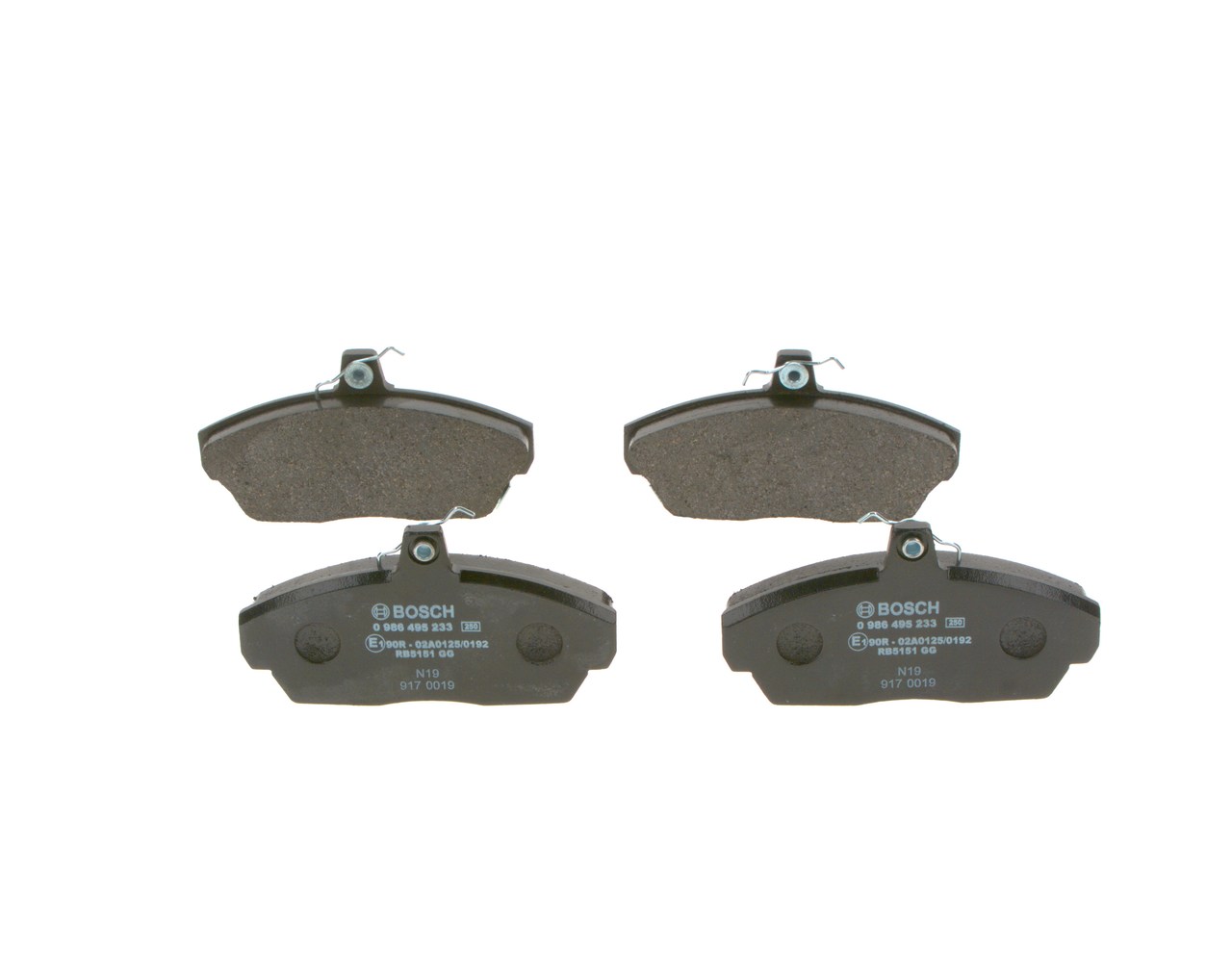 Número OEM 45022-ST3-E11 - Pastilhas de travão 0 986 495 233 HONDA, ROVER