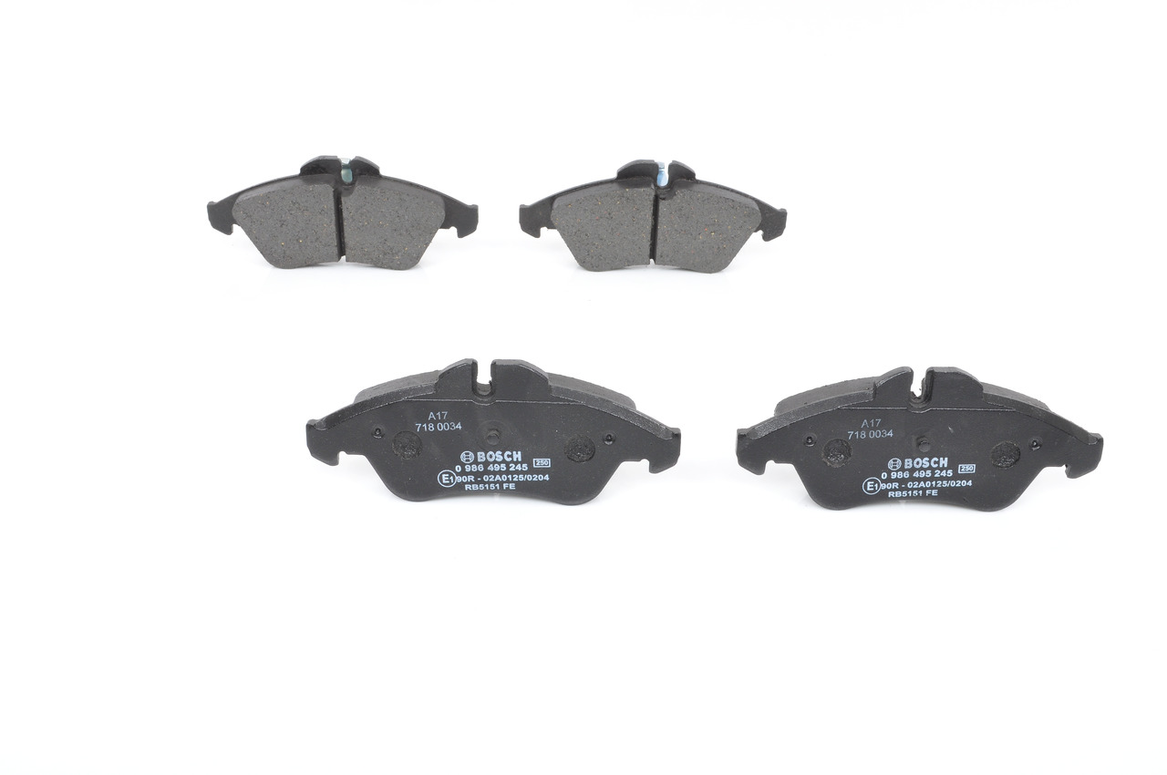 Número OEM 2D0 698 15 1C - Juego de pastillas de freno 0 986 495 245 MERCEDES-BENZ, SEAT, AUDI, SKODA, PORSCHE