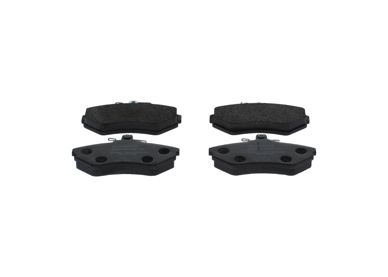 Número OEM 6N0 698 151 A - Juego de pastillas de freno 0 986 495 246 SEAT, AUDI, SKODA, PORSCHE