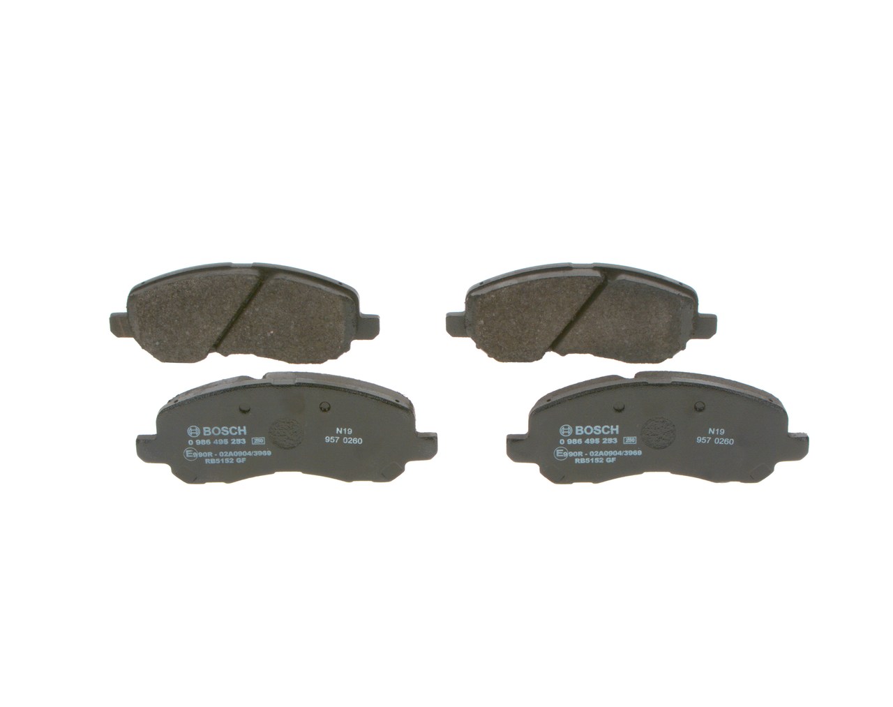 BOSCH 0 986 495 253 Bremsbeläge MITSUBISHI Lancer 7 Limousine (CS_A, CT_A) 1.6 110 PS Benzin 2005