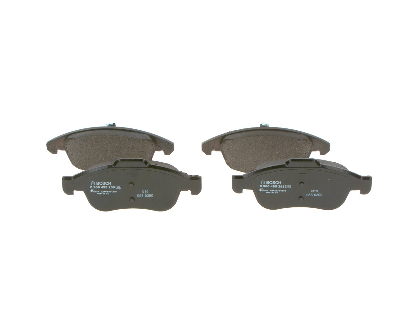 Numéro OEM 42.5413 - Plaquettes de frein 0 986 495 258 PEUGEOT, CITROËN, OPEL, VOLVO, DS