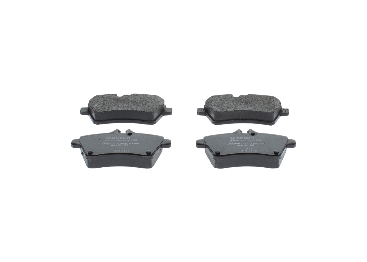 Número OEM A 169 420 07 20 - Juego de pastillas de freno 0 986 495 273 MERCEDES-BENZ