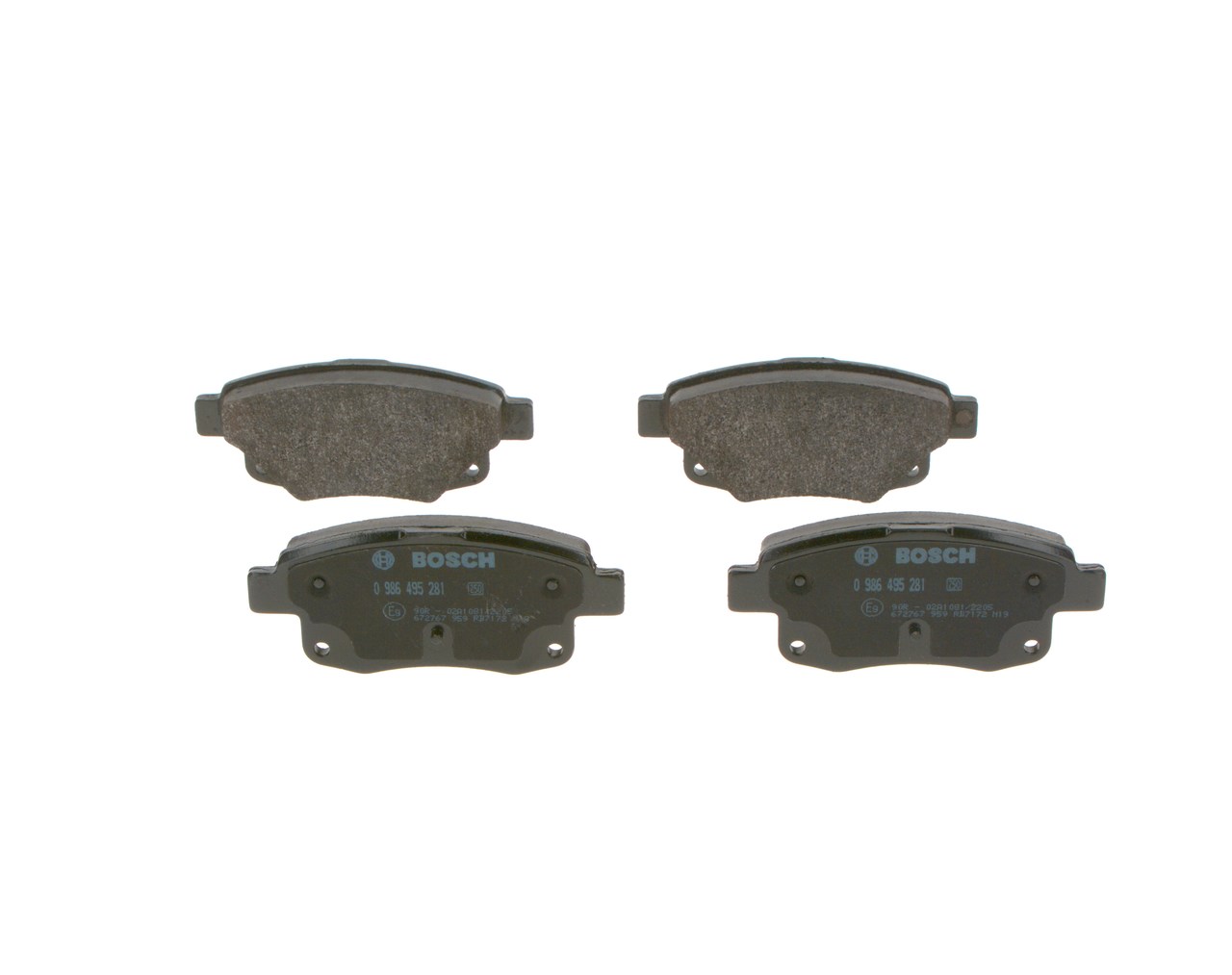 Número OEM 6C11 2M008 AC - Juego de pastillas de freno 0 986 495 281 FORD, FORD USA