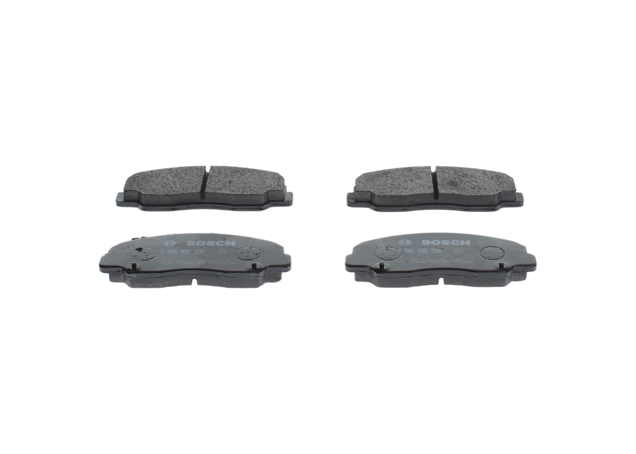 Pastilhas de travão 0 986 495 339 BOSCH DAIHATSU Rocky SUV Cabrio (F7, F8) 2.0 (F70, F75, F80, F85) 1990 88 cv