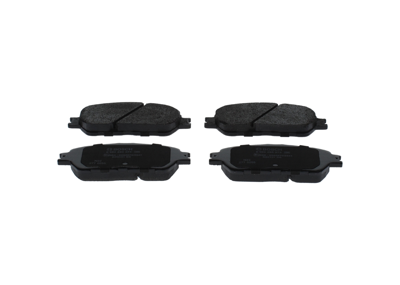 Número OEM 04465 33350 - Pastilhas de travão 0 986 495 373 TOYOTA, LEXUS, SATURN, WIESMANN