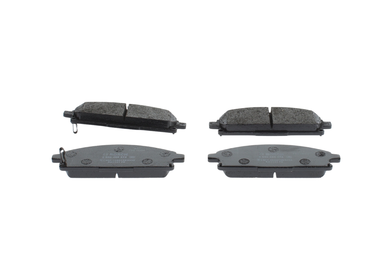 Número OEM AY040 NS112 - Juego de pastillas de freno 0 986 495 374 NISSAN, INFINITI