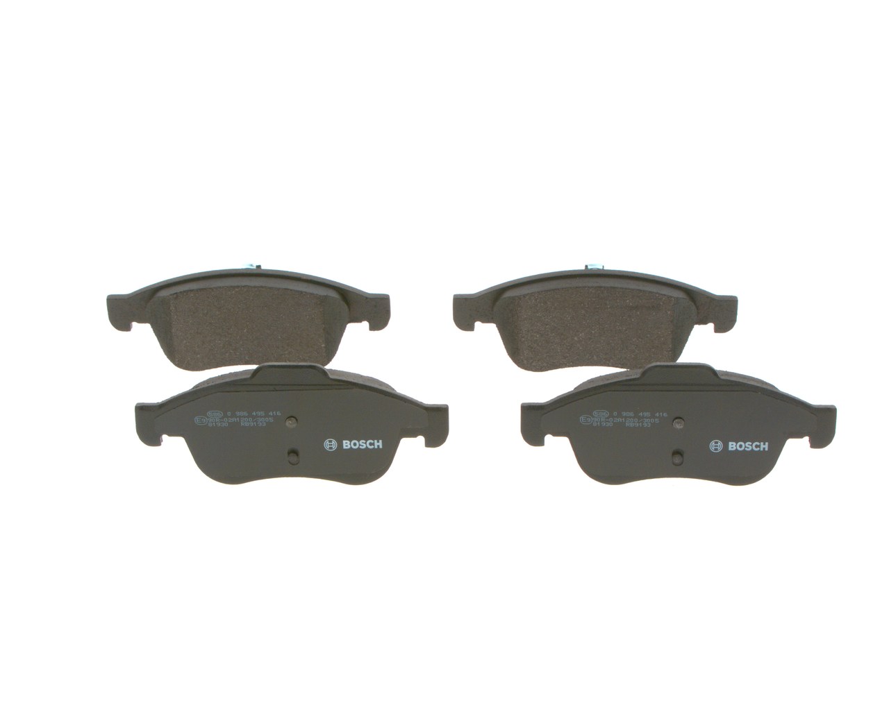 BOSCH 0 986 495 416 Bremsbeläge MITSUBISHI Colt VII (VB) 1.0 MPi (VBXG0) 91 PS Benzin 2023