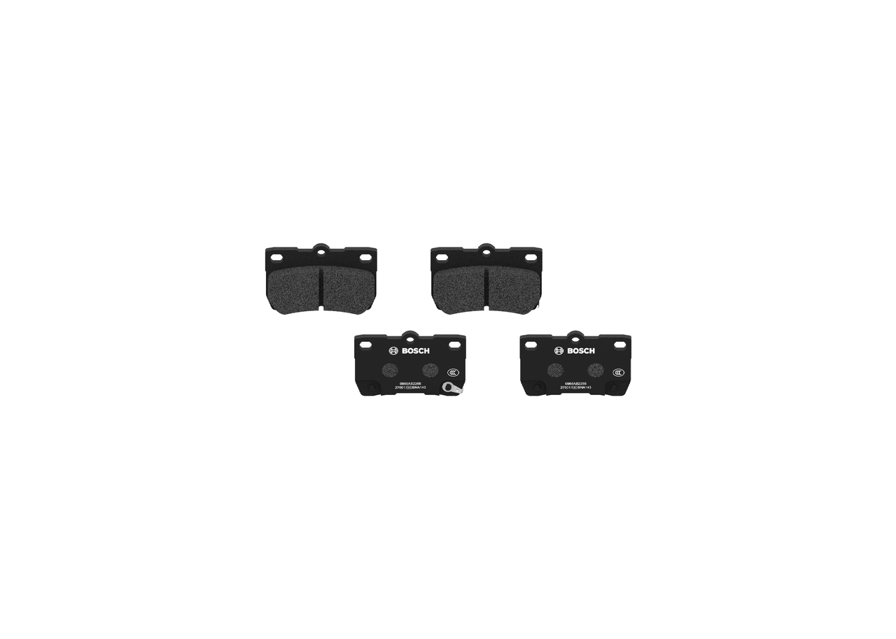 Número OEM 04466 30230 - Juego de pastillas de freno 0 986 AB2 265 TOYOTA, LEXUS, SATURN, WIESMANN