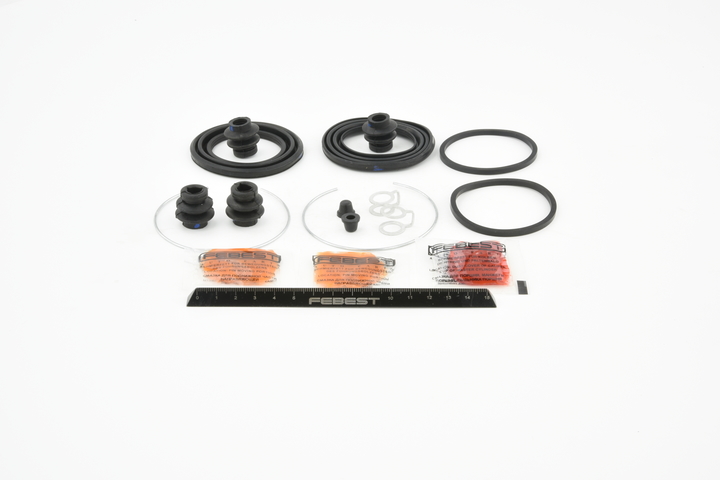 FEBEST 0175-NZE120F brake caliper repair kit TOYOTA Corolla IX Hatchback (E120) 1.5 RUNX VVT-i (NZE121_) 110hp 2001