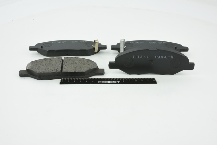 Juego de pastillas de freno 0201-C11F FEBEST MITSUBISHI Lancer VIII Familiar (CV) 1.5 (CVY12) 2012 109 cv