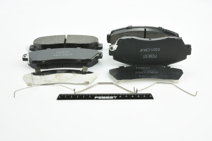 Juego de pastillas de freno 0301-CRVF FEBEST HONDA CR-V V (RW, RT) 1.6 i-DTEC AWD (RW8) 2019 160 cv