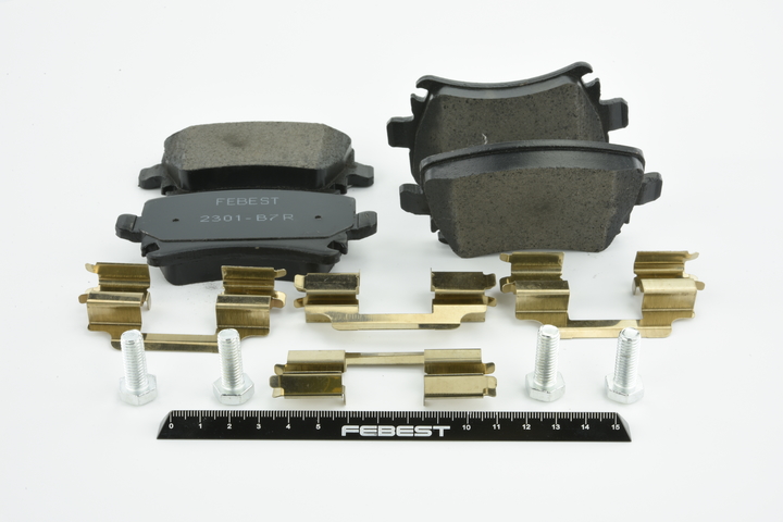 Número OEM 3AA 698 451 A - Pastilhas de travão 2301-B7R VW, AUDI, SEAT, SKODA, SATURN