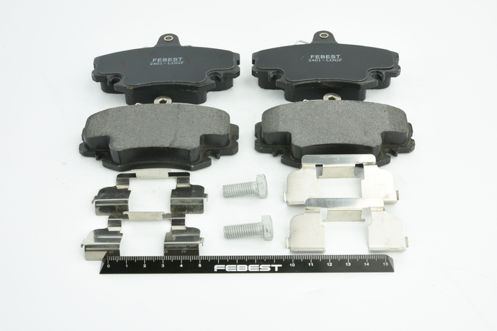 Juego de pastillas de freno 2401-LOGF FEBEST RENAULT Twingo I Hatchback 1.0 2006 68 cv