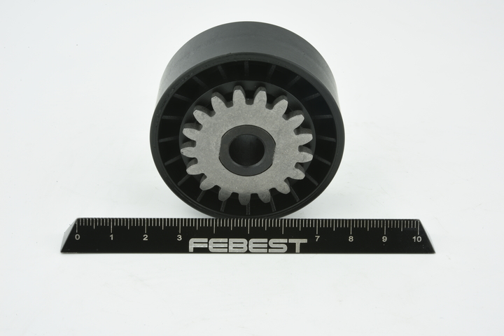 FEBEST 2487-CLI tensioner pulley, v-ribbed belt RENAULT Clio III Hatchback (BR0/1, CR0/1) 1.2 16V 78hp 2012