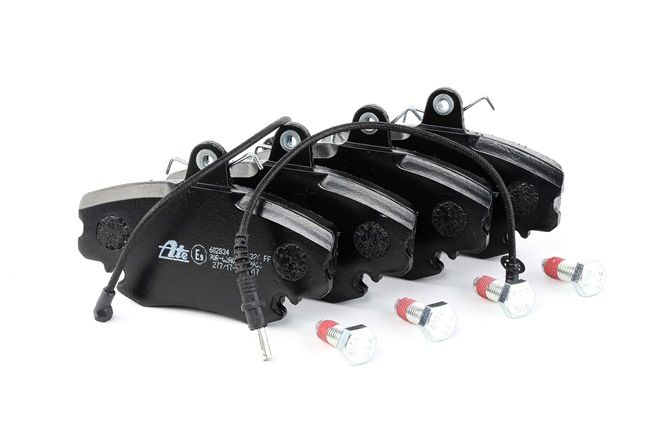 ATE | Pastillas De Freno con contacto avisador de desgaste, Chapa antichirridos, con tornillos pinza freno 13.0460-2834.2 RENAULT Clio I Hatchback 1996 baratos online