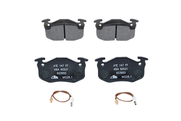 Kit pastiglie freni 13.0460-3955.2 ATE RENAULT Twingo I Hatchback 1.2 (C063, C064) 1995 55 CV