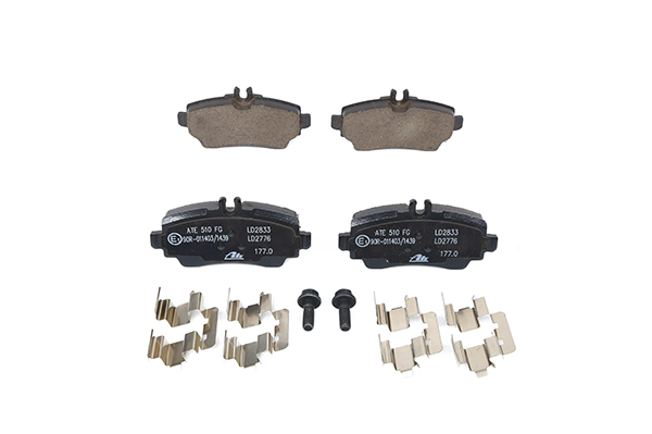 Numéro OEM A 168 420 12 20 - Plaquettes de frein 13.0470-2833.2 MERCEDES-BENZ, JAGUAR
