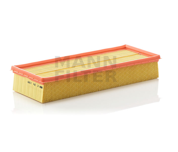 MANN-FILTER | Luchtfilterelement Filter insert C 34 109 Volkswagen Jetta Mk2 (19E, 1G2, 165) 1988 goedkoop online