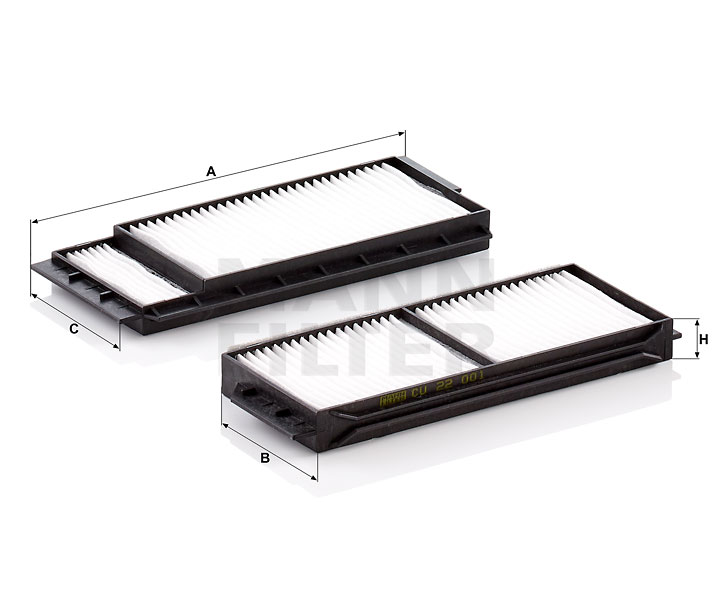 Número OEM BBM4-61-J6X - Filtro, ar do habitáculo CU 22 001-2 MAZDA, MERCURY