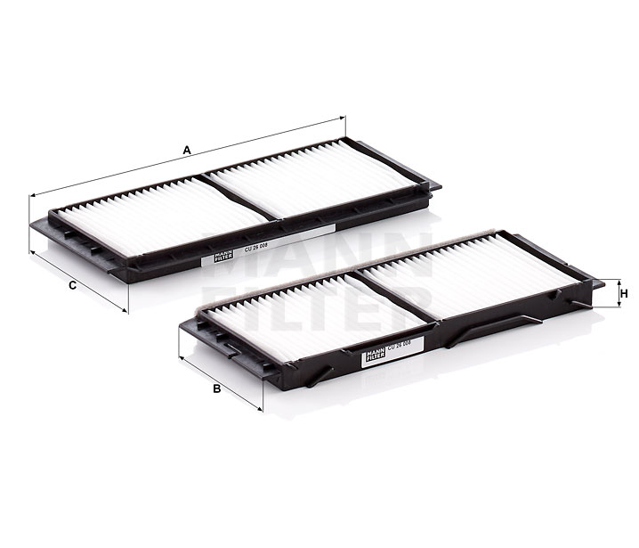 Innenraumfilter (CU 26 008-2) von MANN-FILTER einkaufen