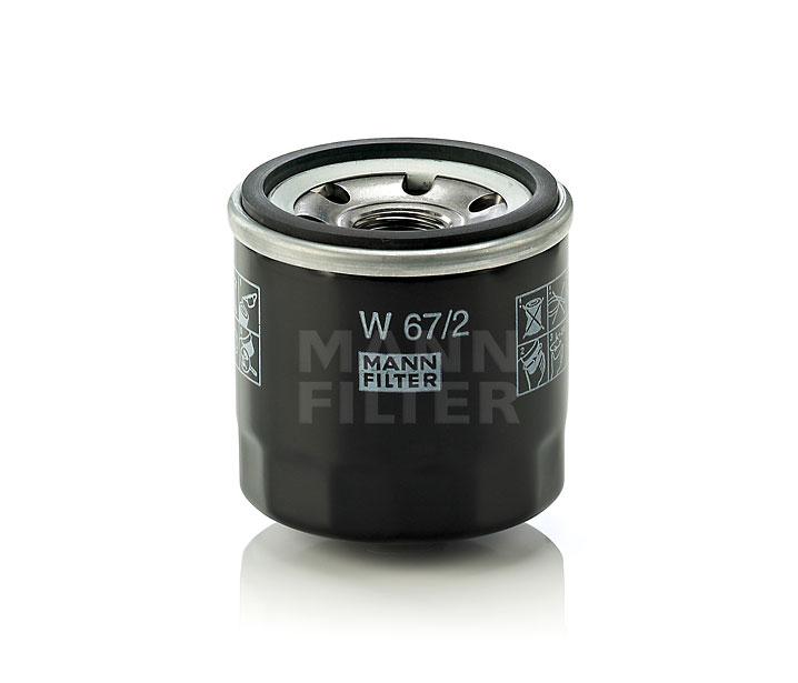 MANN-FILTER | Filtr olejowy Filtr przykręcany, z zaworem zwrotnym W 67/2 CHEVROLET Aveo / Kalos Hatchback (T250, T255) 2012 tanie online