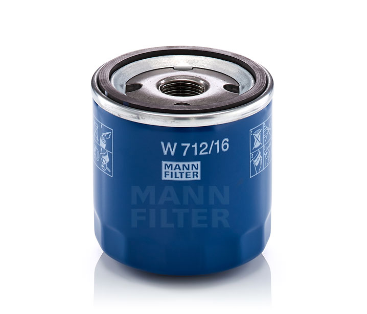 MANN-FILTER | Motorölfilter Anschraubfilter, mit einem Rücklaufsperrventil W 712/16 FIAT Panda I Schrägheck (141) 1989 günstig online