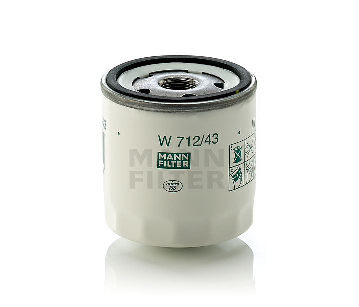 MANN-FILTER | Ölfilter Anschraubfilter, mit einem Rücklaufsperrventil W 712/43 SKODA Favorit Forman (785) 1992 günstig online